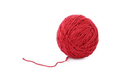 Photo of One ball of yarn isolated on white