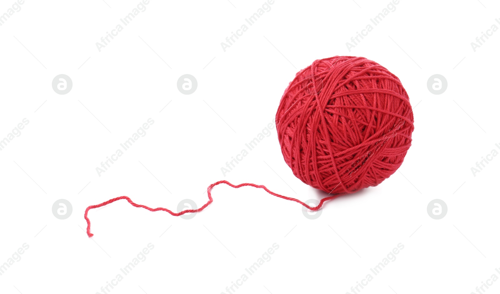 Photo of One ball of yarn isolated on white