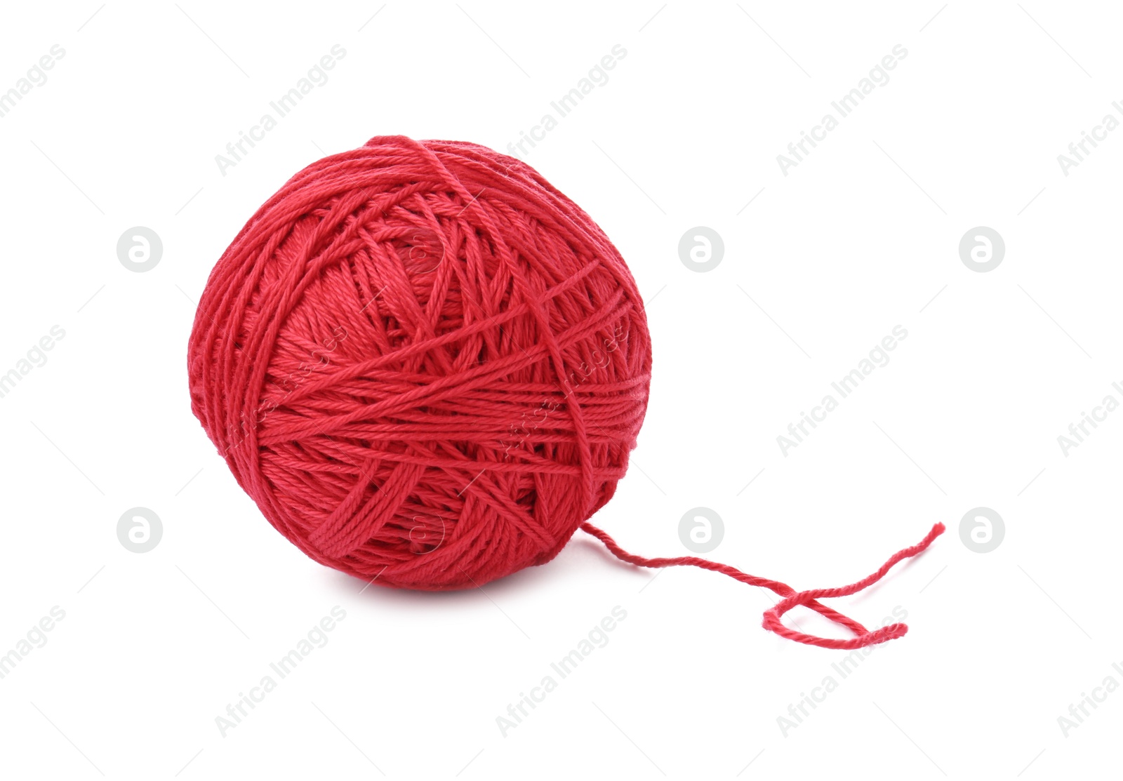 Photo of One ball of yarn isolated on white