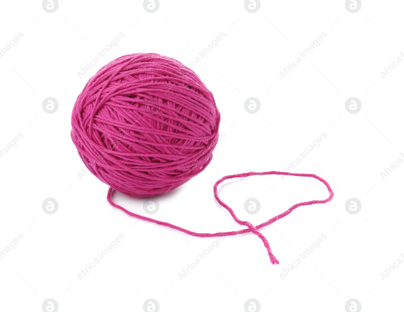 Photo of One ball of yarn isolated on white