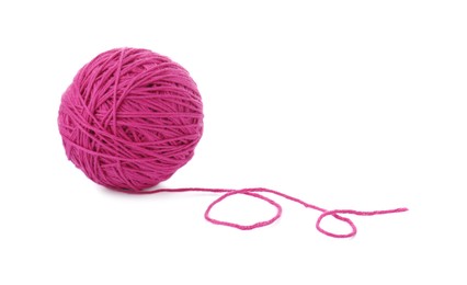 Photo of One ball of yarn isolated on white