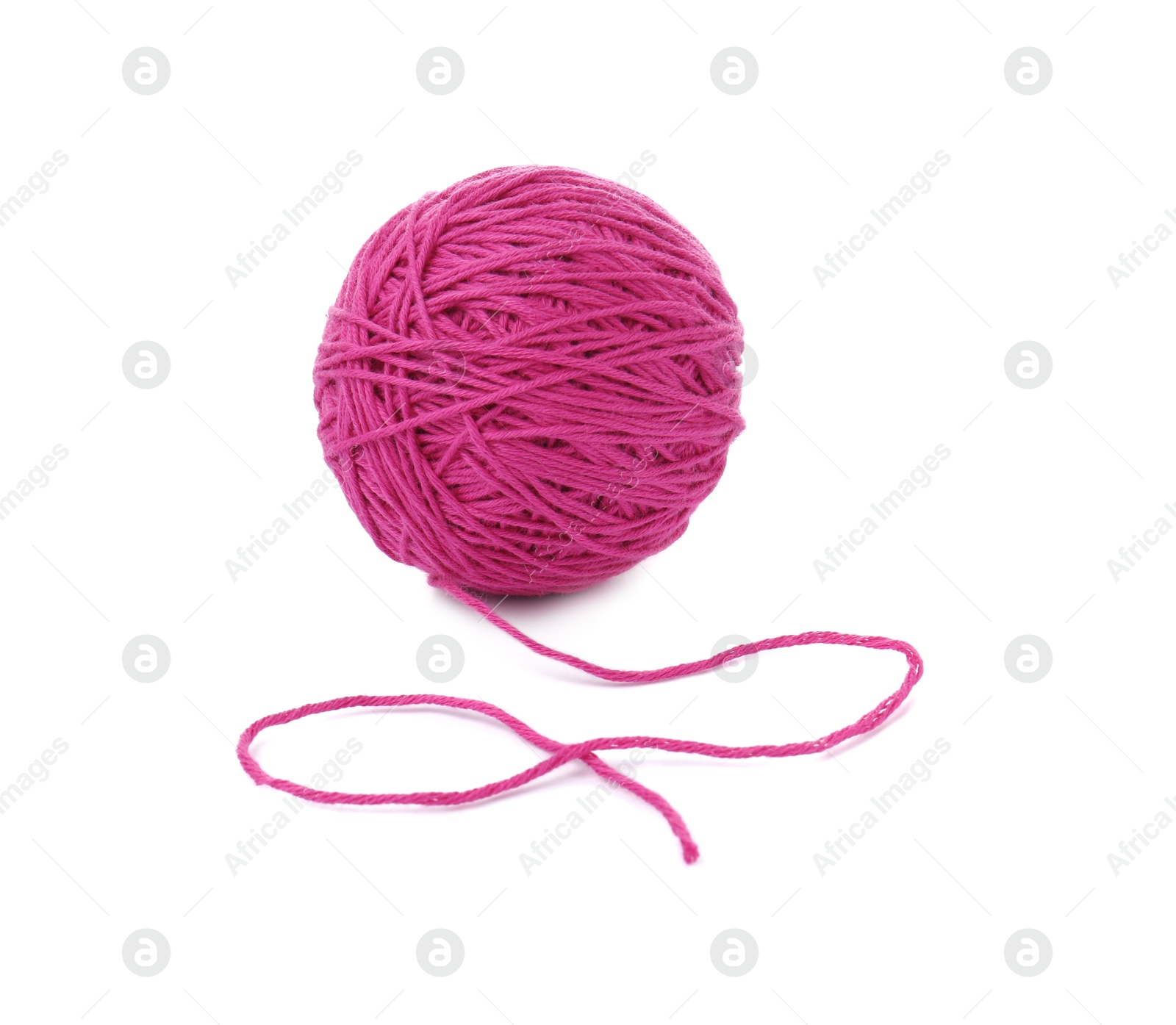 Photo of One ball of yarn isolated on white