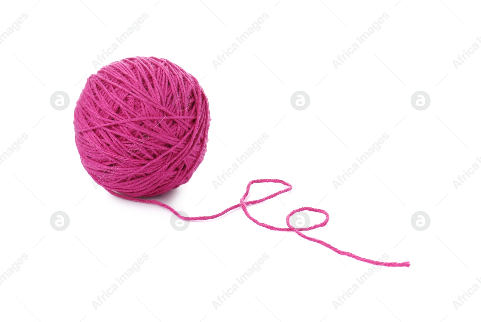 Photo of One ball of yarn isolated on white