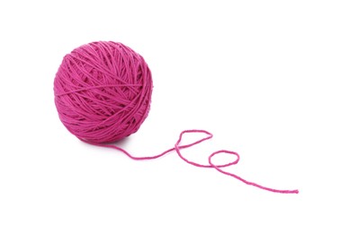 Photo of One ball of yarn isolated on white