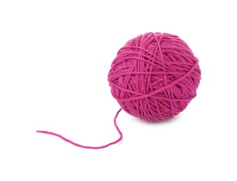 Photo of One ball of yarn isolated on white