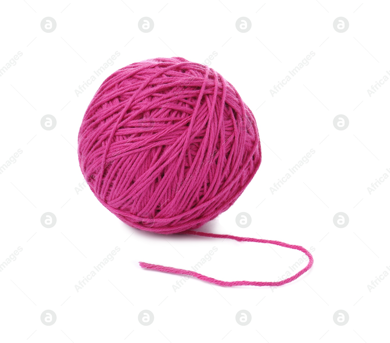 Photo of One ball of yarn isolated on white