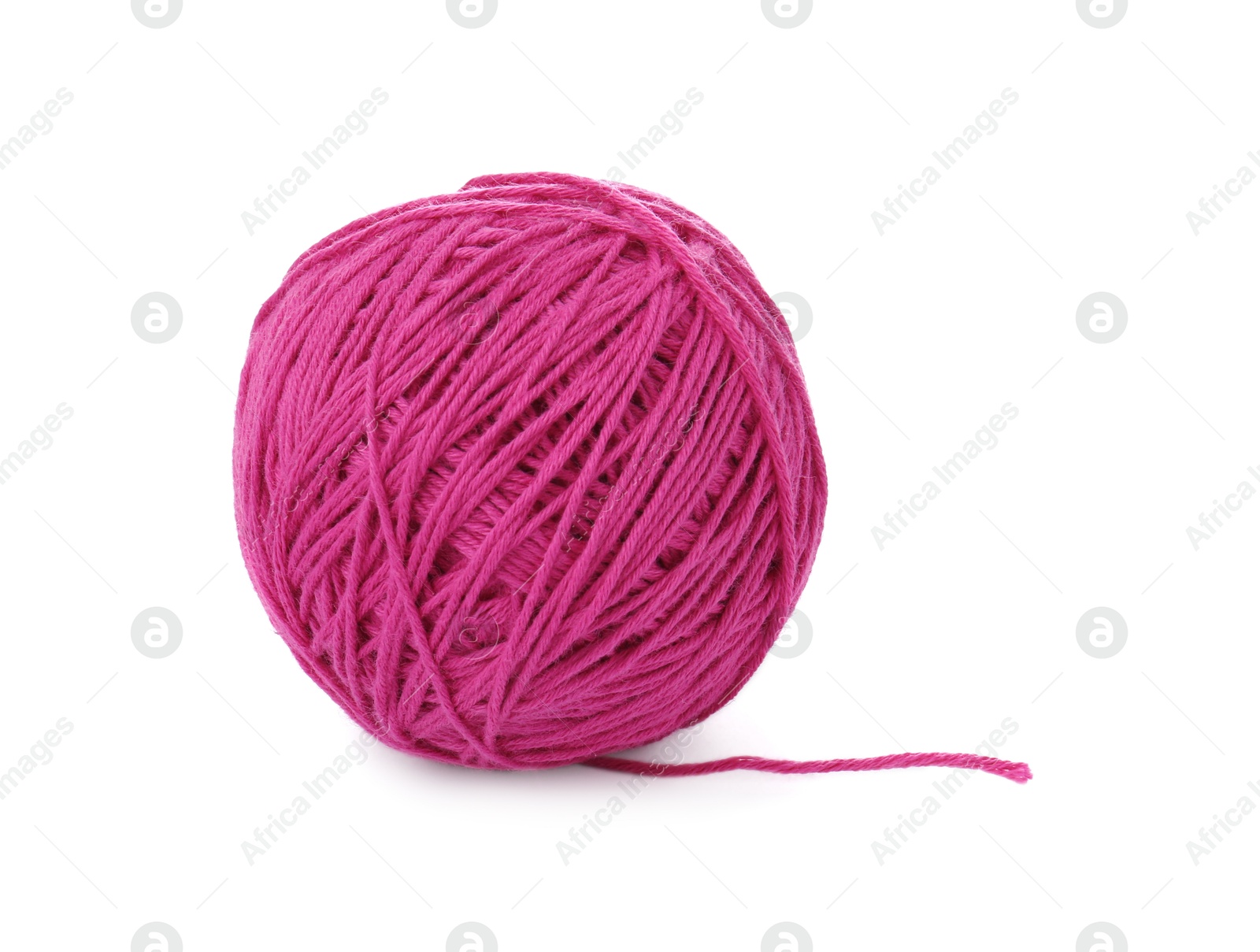 Photo of One ball of yarn isolated on white