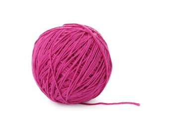 Photo of One ball of yarn isolated on white