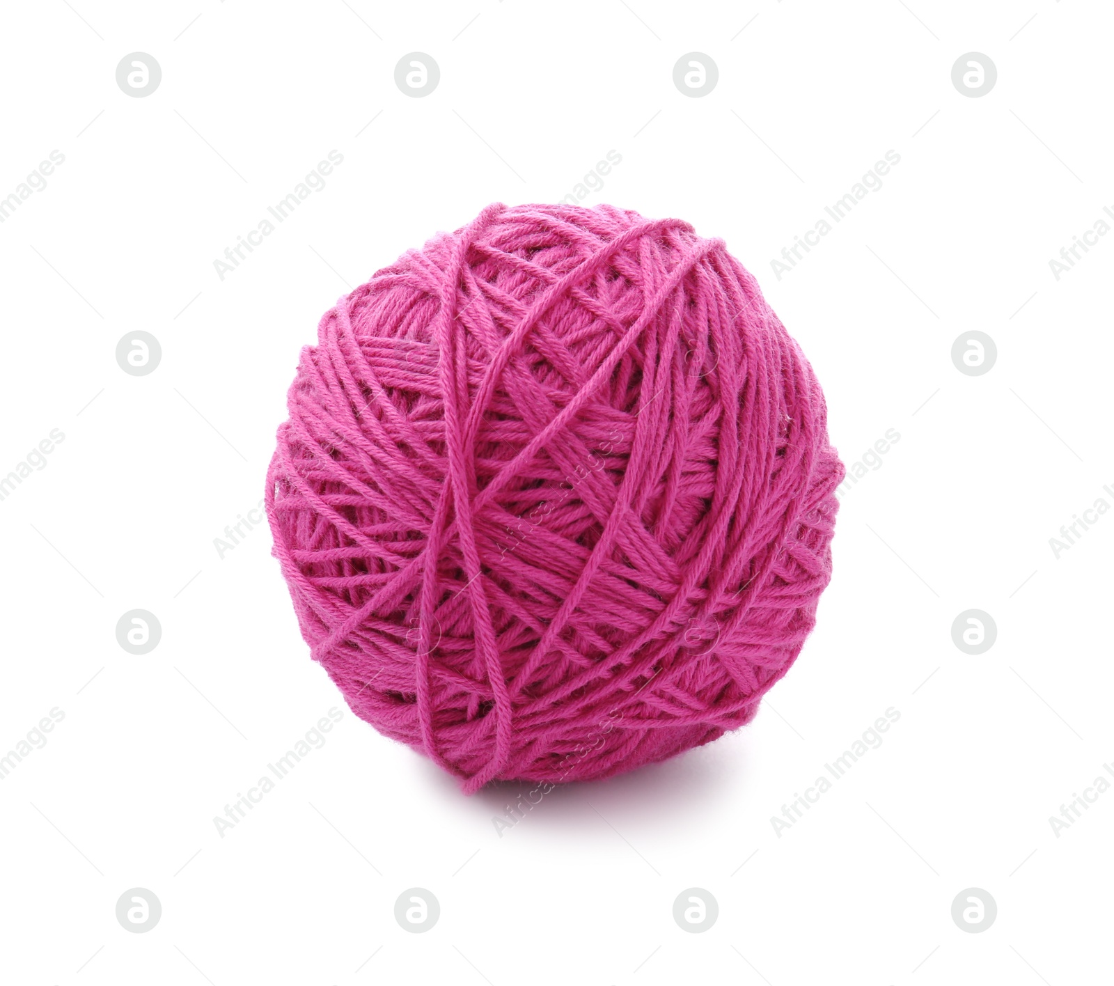 Photo of One ball of yarn isolated on white