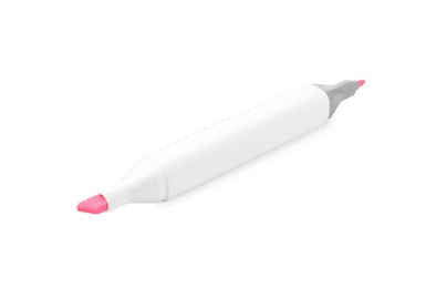 Photo of One double-sided marker pen on white background