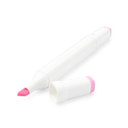 Photo of One double-sided marker pen on white background