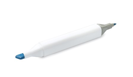 Photo of One double-sided marker pen on white background