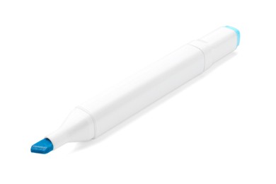 Photo of One double-sided marker pen on white background