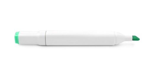 Photo of One double-sided marker pen on white background