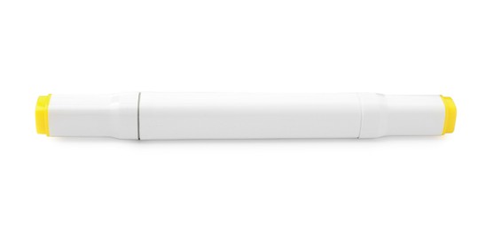 Photo of One double-sided marker pen on white background