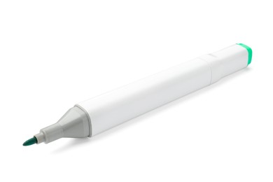 Photo of One double-sided marker pen on white background