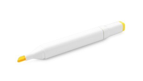 Photo of One double-sided marker pen on white background