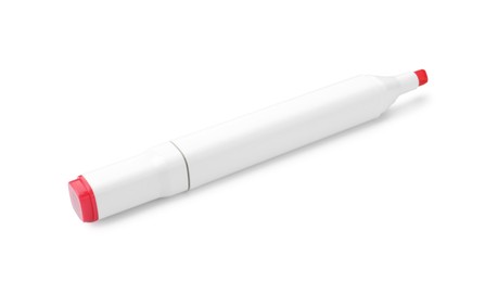 Photo of One double-sided marker pen on white background