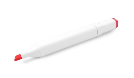 Photo of One double-sided marker pen on white background