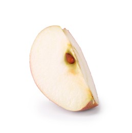 Photo of Piece of fresh ripe apple isolated on white