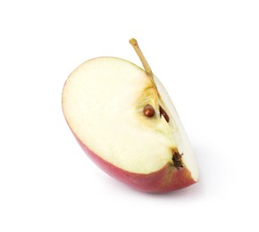 Photo of Piece of fresh ripe apple isolated on white