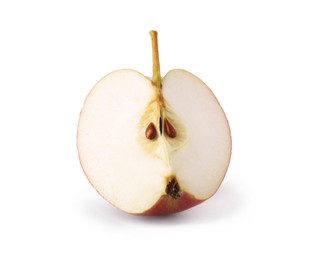 Photo of Piece of fresh ripe apple isolated on white