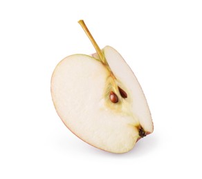 Photo of Piece of fresh ripe apple isolated on white