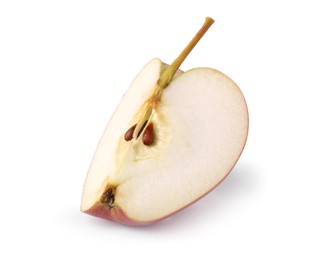 Photo of Piece of fresh ripe apple isolated on white