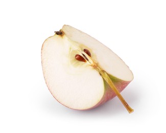 Photo of Piece of fresh ripe apple isolated on white