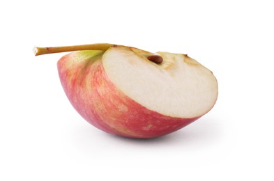 Photo of Piece of fresh ripe apple isolated on white
