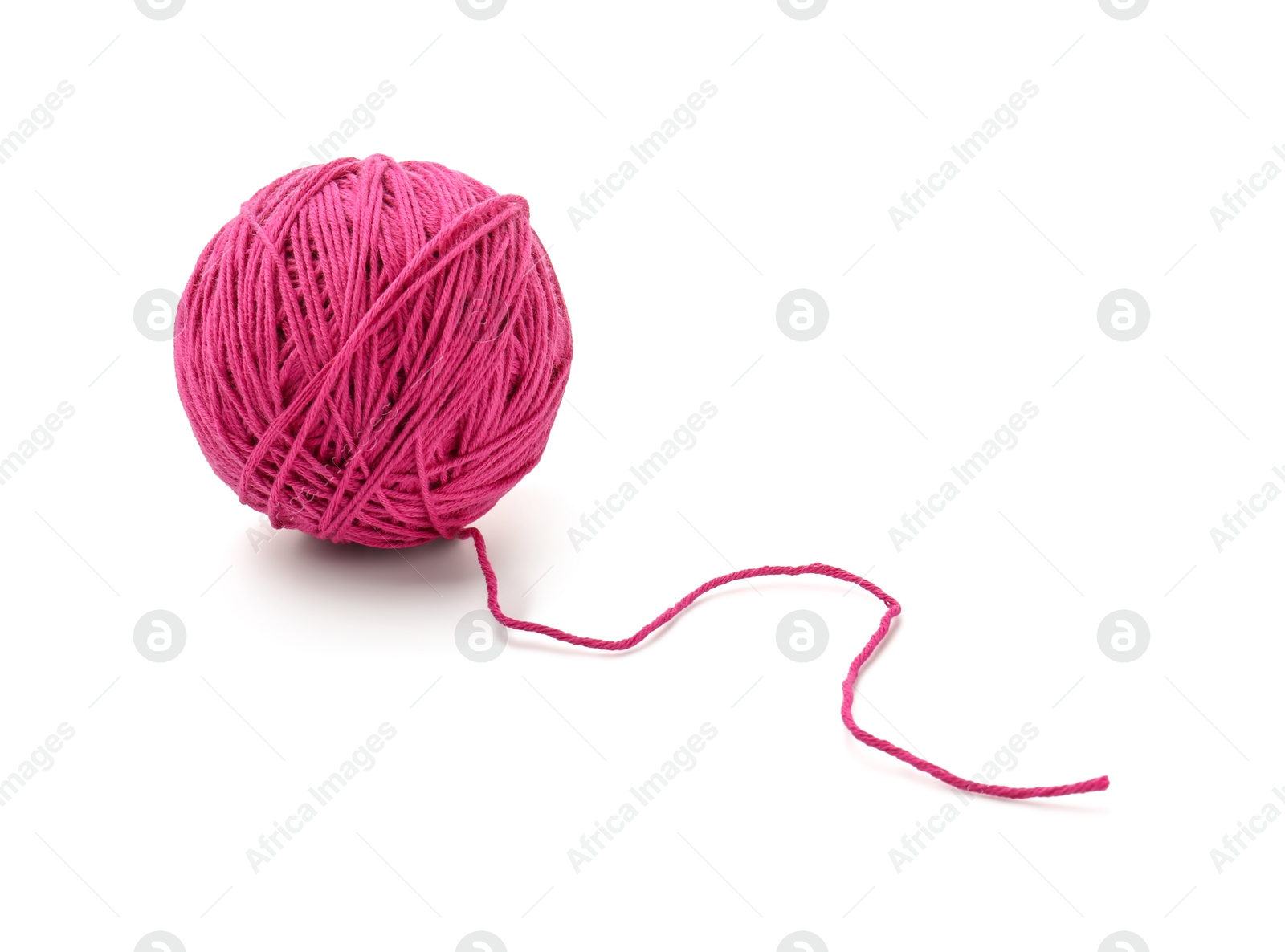 Photo of One ball of yarn isolated on white