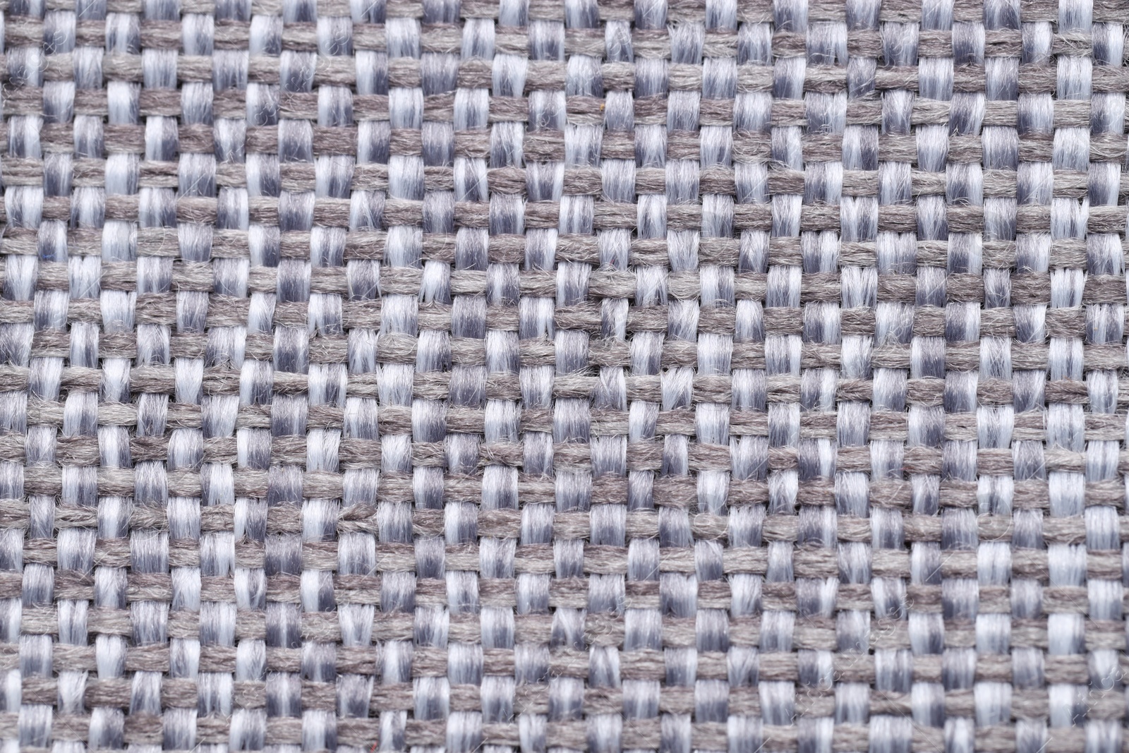 Photo of Texture of rough fabric as background, top view