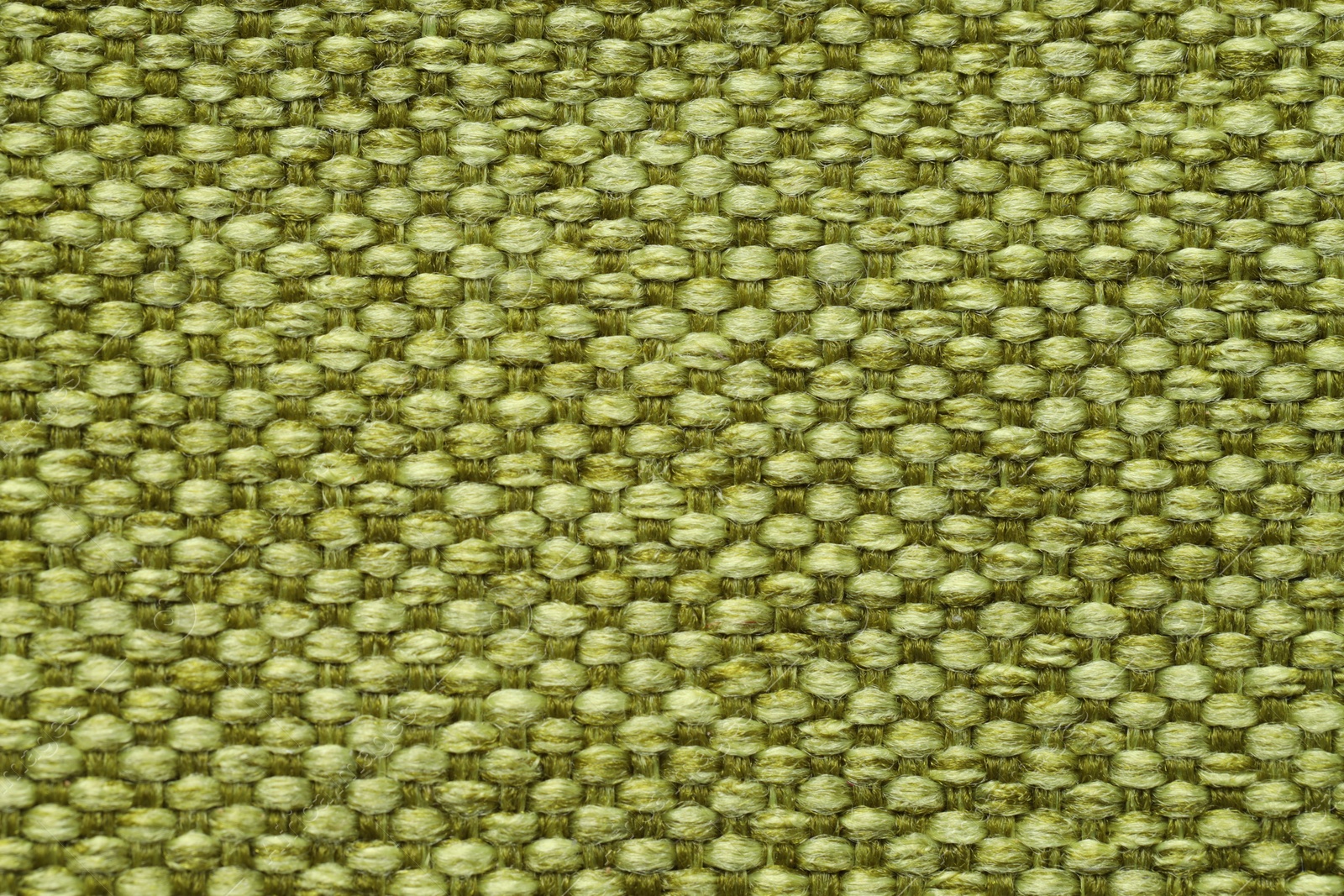 Photo of Texture of rough fabric as background, top view