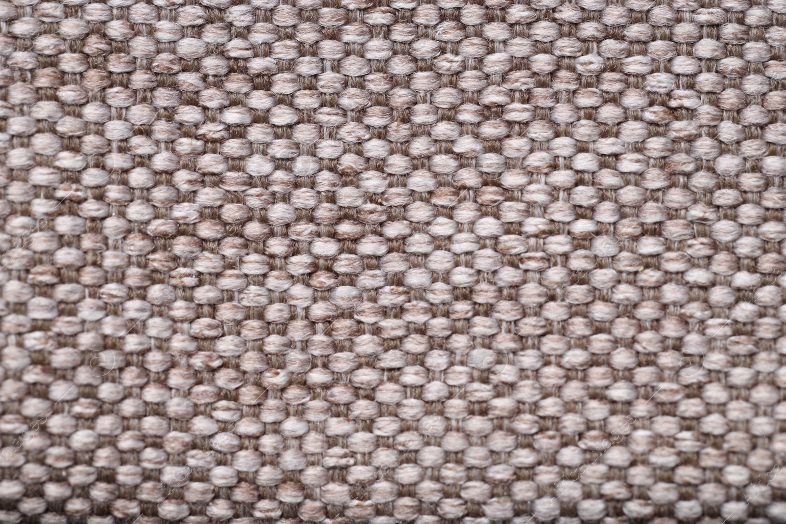 Photo of Texture of rough fabric as background, top view