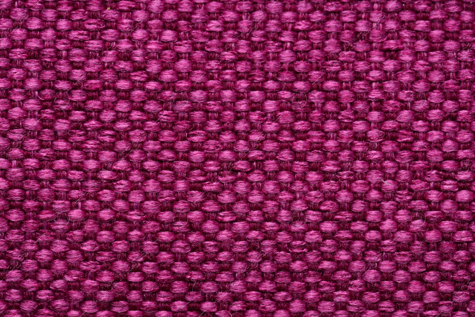 Photo of Texture of rough fabric as background, top view