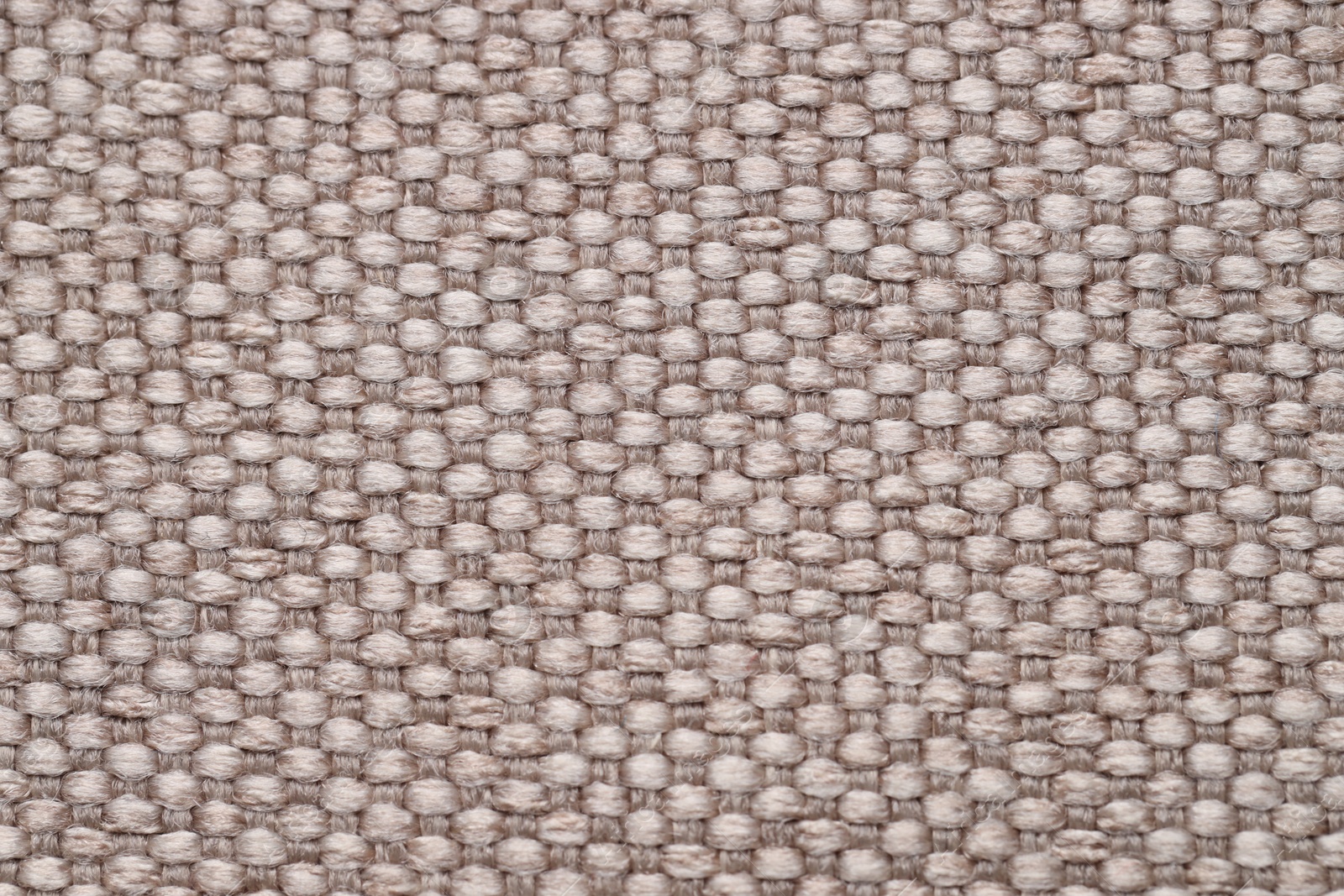 Photo of Texture of rough fabric as background, top view