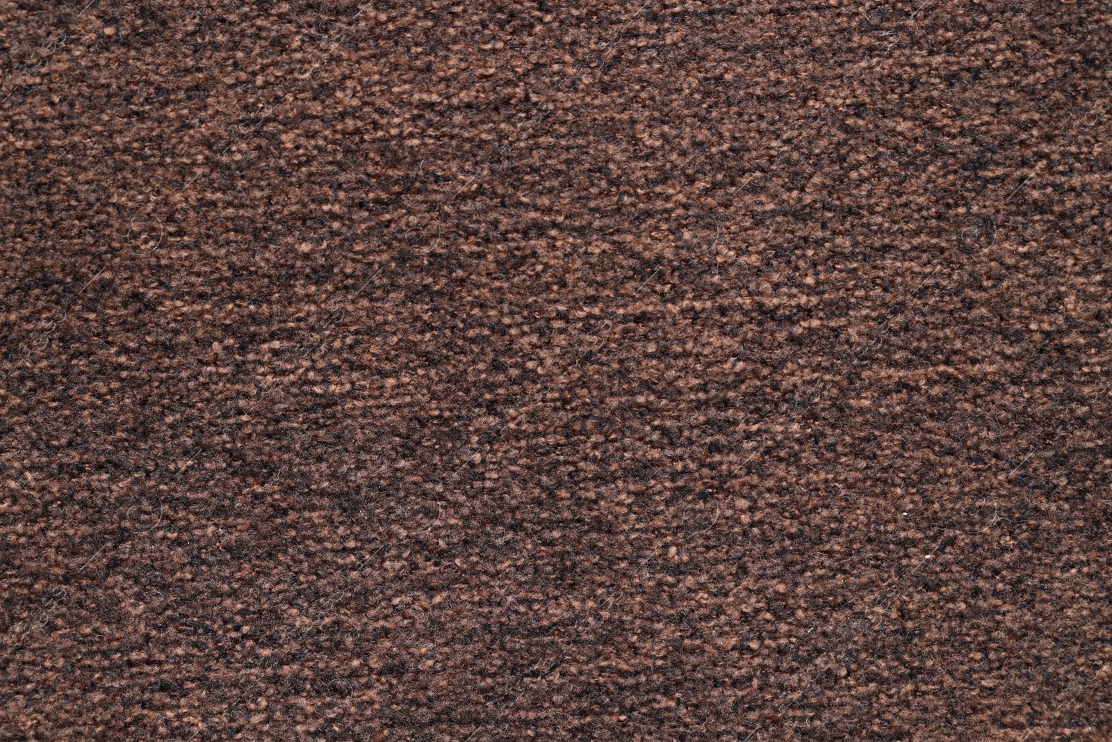 Photo of Texture of brown woven fabric as background, top view