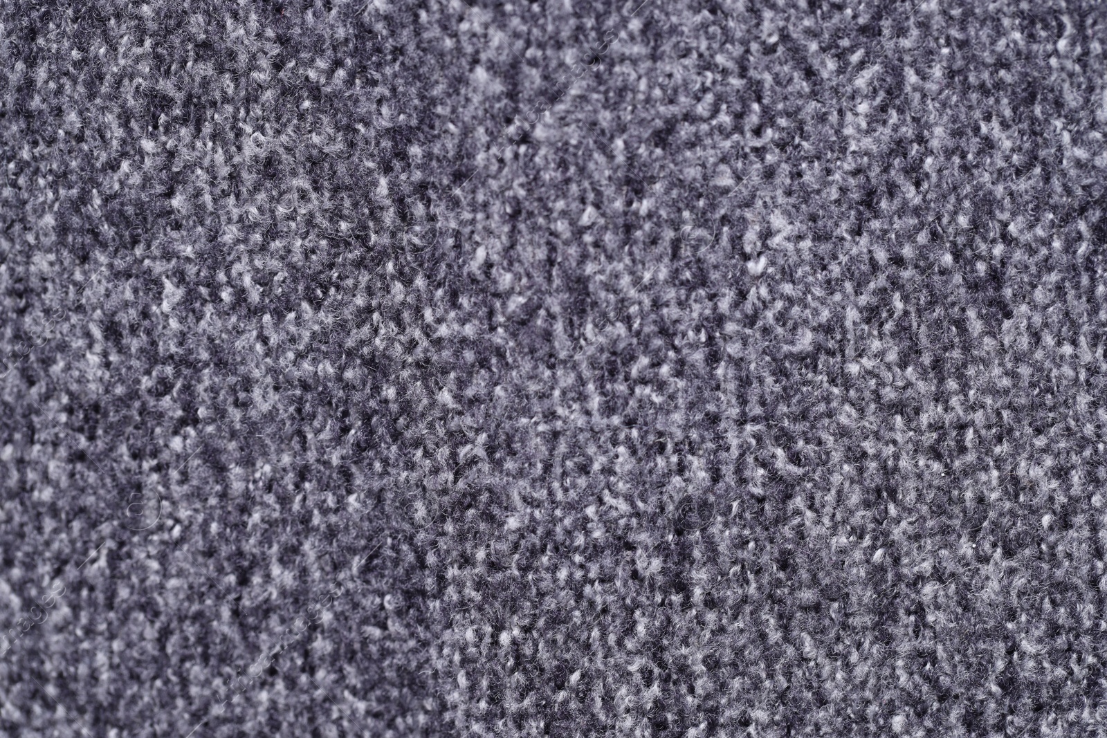 Photo of Texture of grey woven fabric as background, closeup