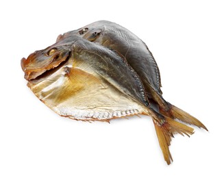 Dried moonfish isolated on white. Salty snack