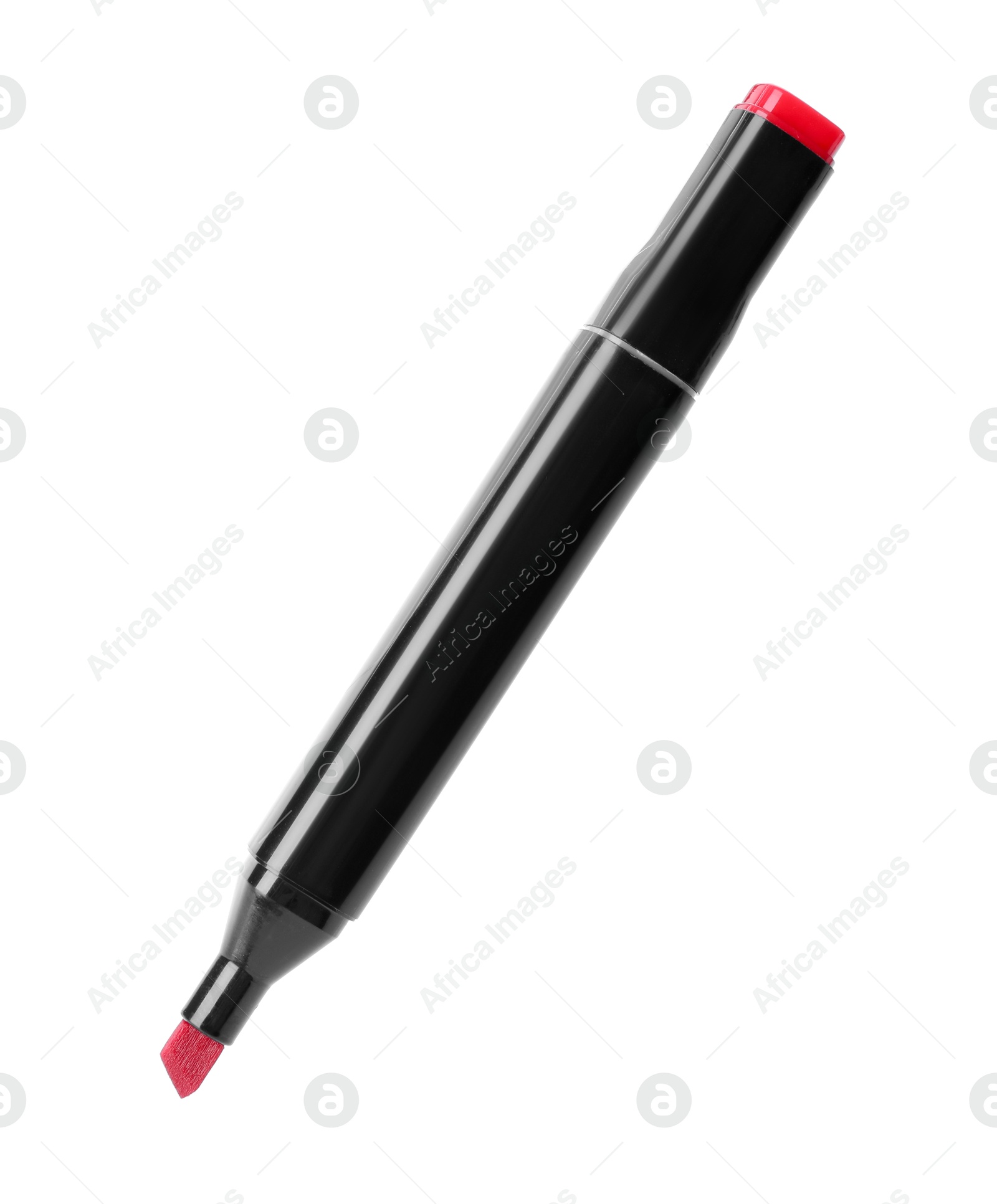 Photo of One double sided marker isolated on white