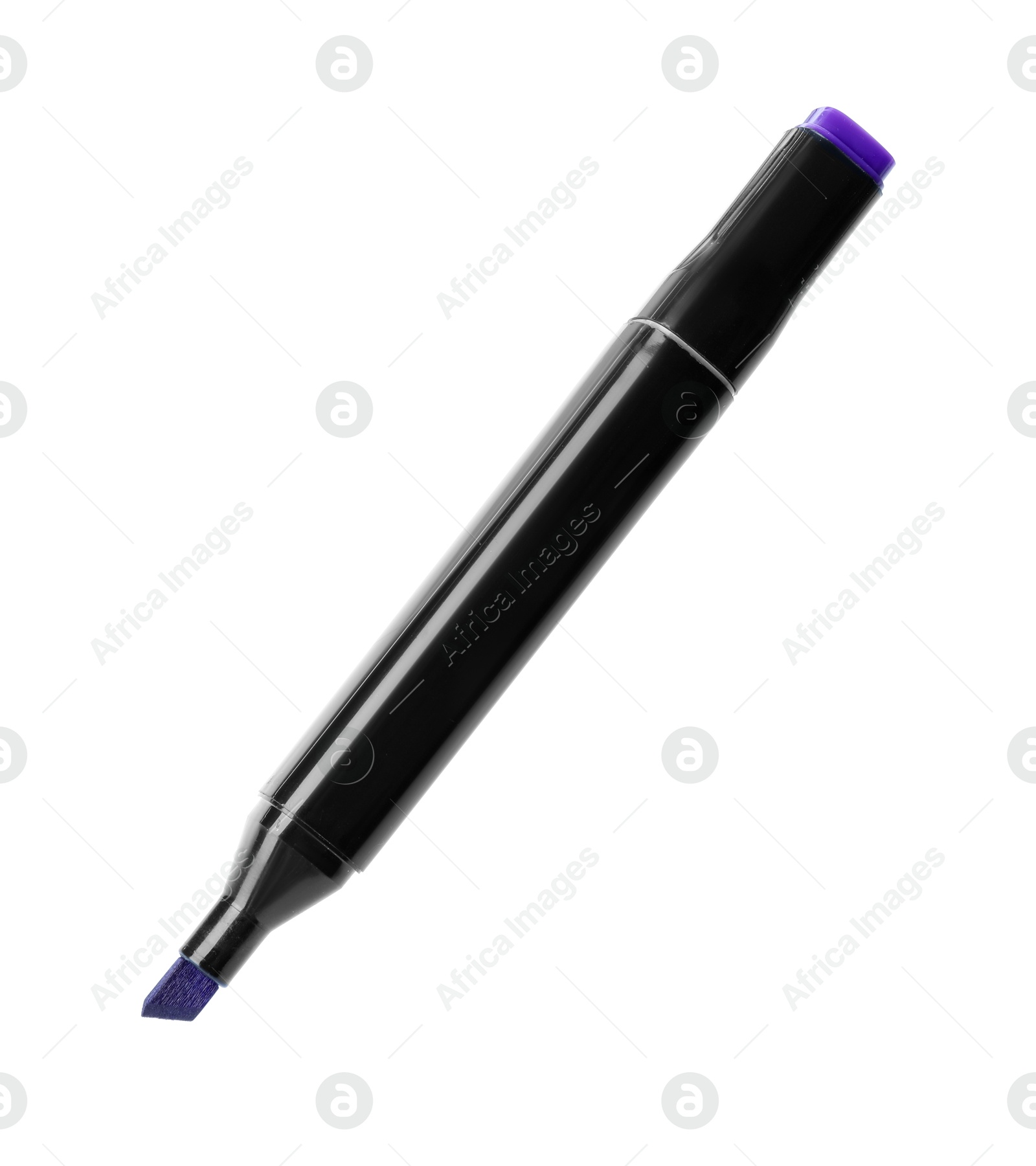 Photo of One double sided marker isolated on white