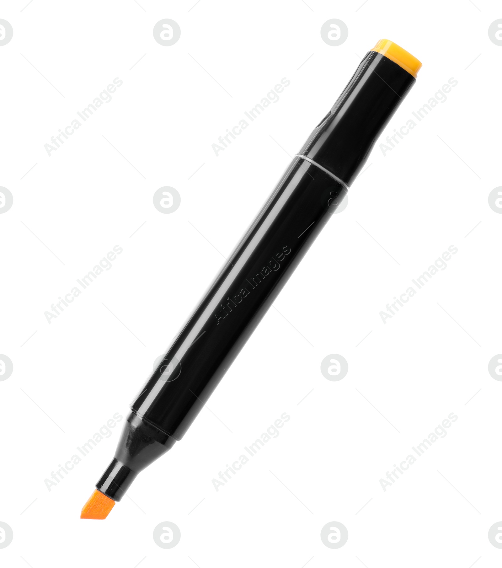 Photo of One double sided marker isolated on white