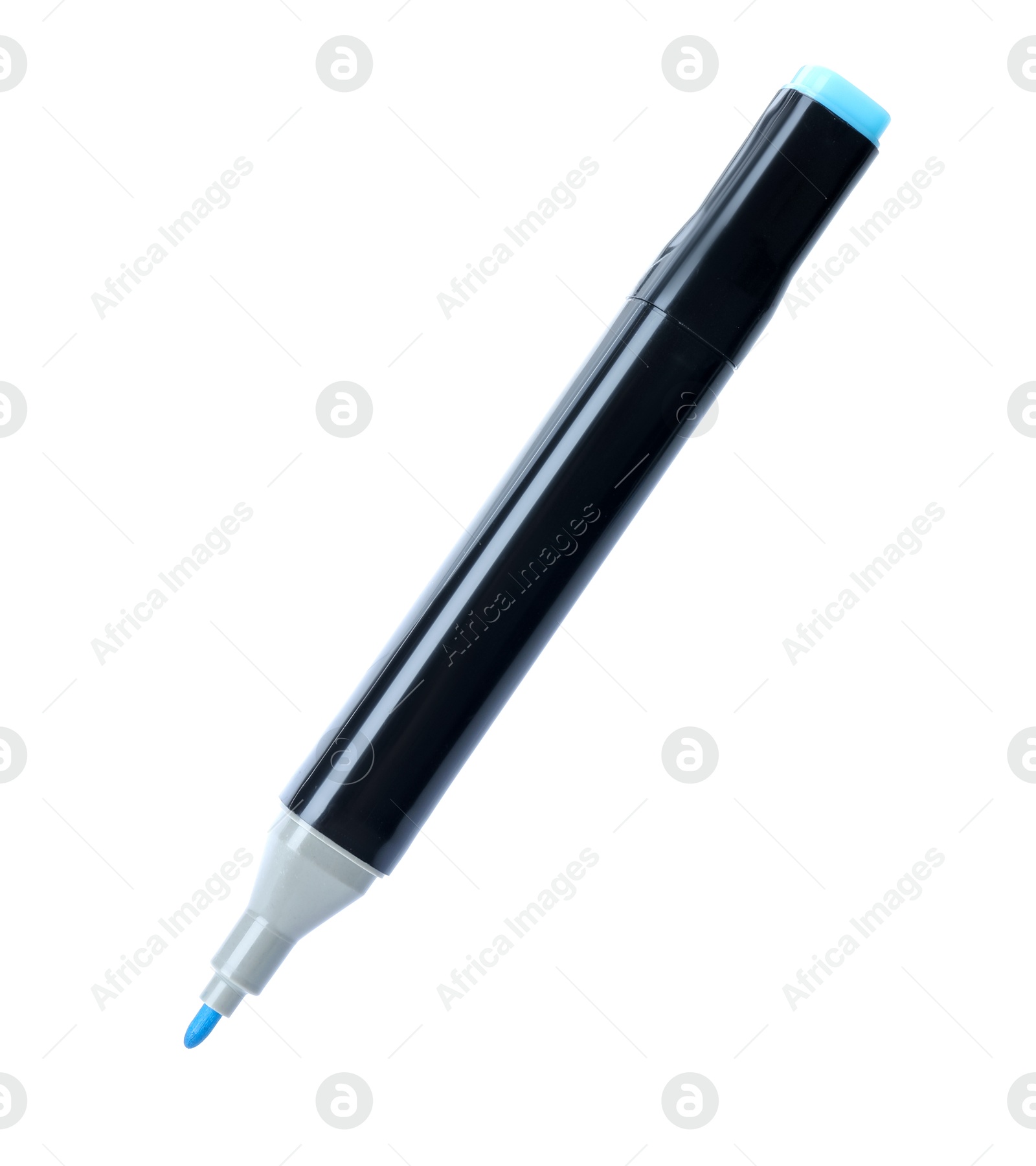 Photo of One double sided marker isolated on white