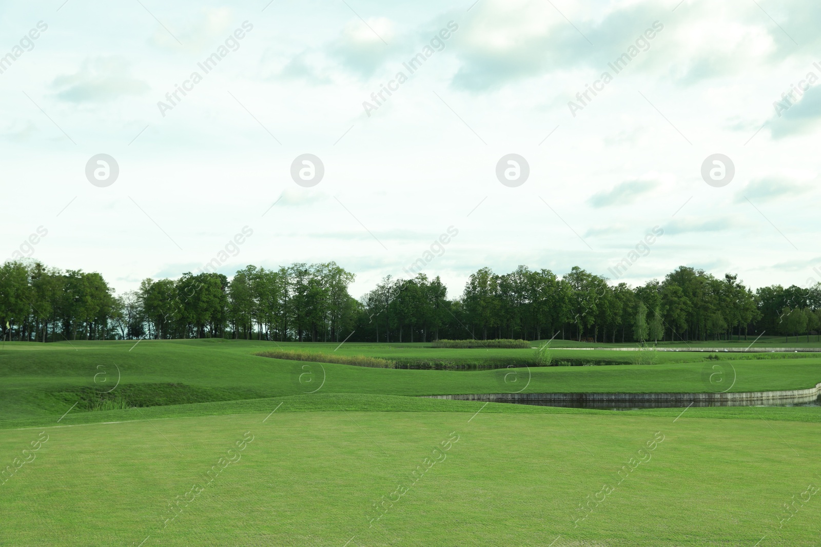 Photo of Beautiful view of golf course on sunny day