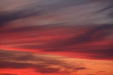 Photo of Picturesque view of beautiful sky at sunset