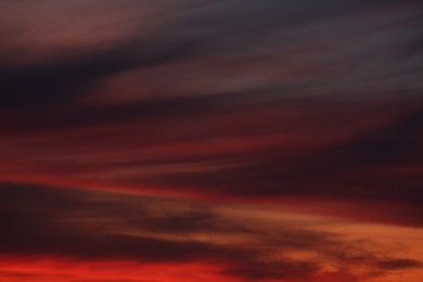 Picturesque view of beautiful sky at sunset