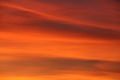 Photo of Picturesque view of beautiful sky at sunset