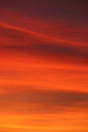 Photo of Picturesque view of beautiful sky at sunset