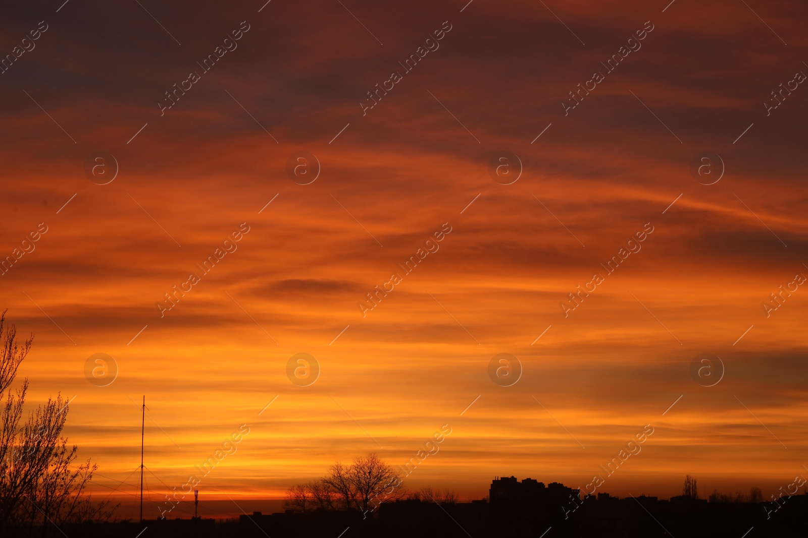 Photo of Picturesque view of beautiful sky at sunset