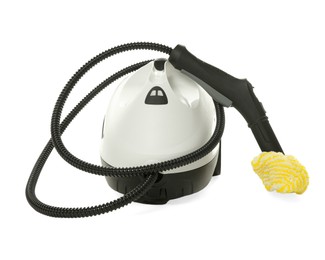 Steam cleaner isolated on white. Cleaning equipment